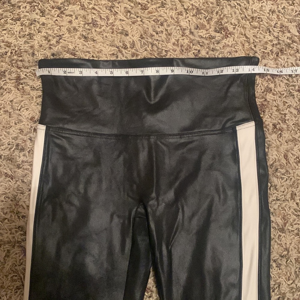 SPANX Faux Leather Side Stripe Leggings - Picture 14 of 15